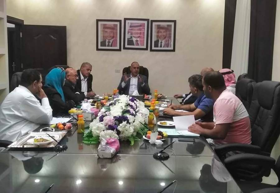 الماضي يلتقي الهيئة الأدارية لمؤسسة إعمار سحاب..صور