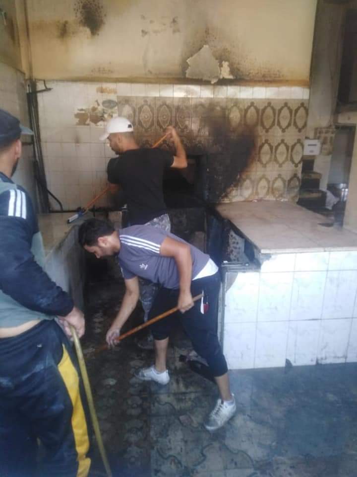 حنكة وشجاعة رجل أمن عام تمنع حدوث حريق ضخم في أحد مخابز إربد