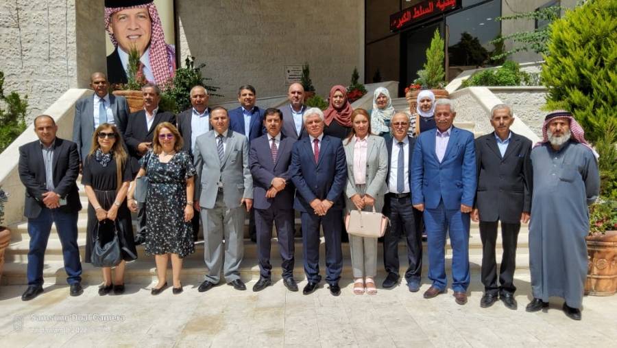 امين عام منظمة المدن العربية ورئيس بلدية تونس يزوران بلدية السلط الكبرى...صور