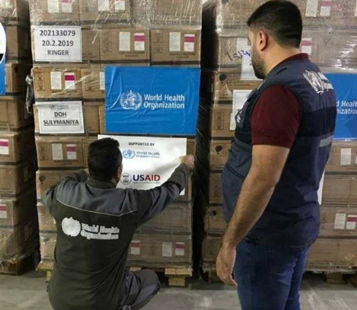 إقليم كردستان العراق يتسلم شحنة أدوية عاجلة من «الصحة العالمية» لمواجهة الكوليرا
