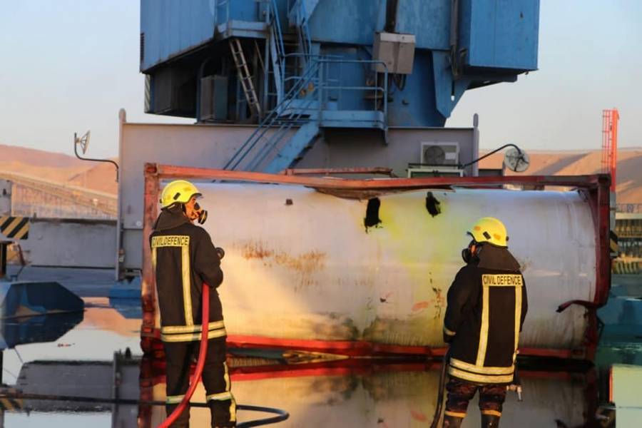 سلطة العقبة: تأثير الغاز انحصر على موقع الحادث