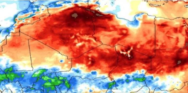 الجزائر: الحرارة تتعدى الى 49 درجة تحت الظل في الولايات الجنوبية