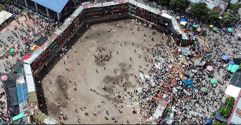 مصارعة ثيران تنتهي بكارثة في كولومبيا