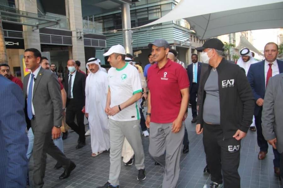 السديري يشارك في  فعالية ترويجية لكأس العالم FIFA قطر 2022،