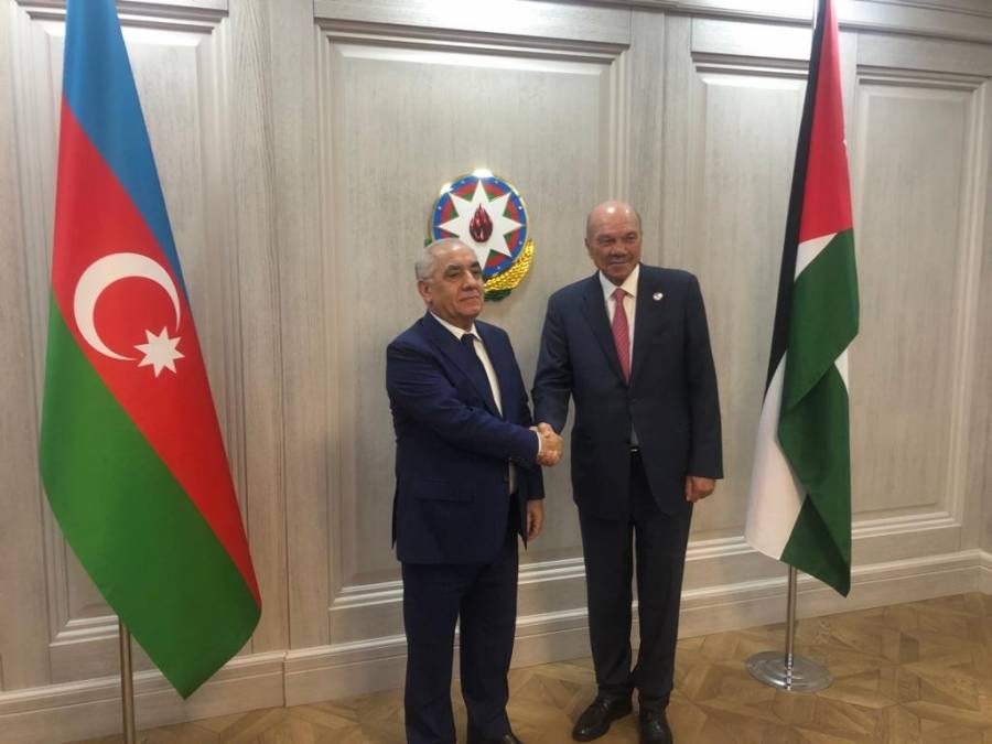 الفايز يبحث العلاقات الثنائية مع رئيس وزراء اذربيجان..صور