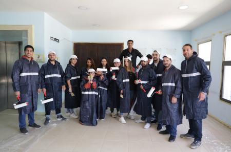 موظفو كابيتال بنك يشاركون في فعالية تطوعية في مركز زها الثقافي