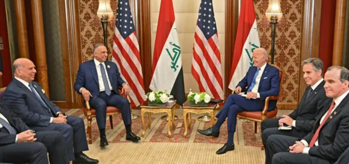 بايدن يلتقي الكاظمي ويناقش ديمقراطية العراق