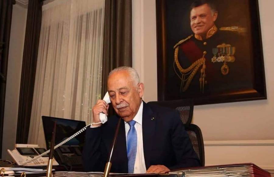 العيسوي ينقل تعازي الملك إلى خوتات والبرغوثي