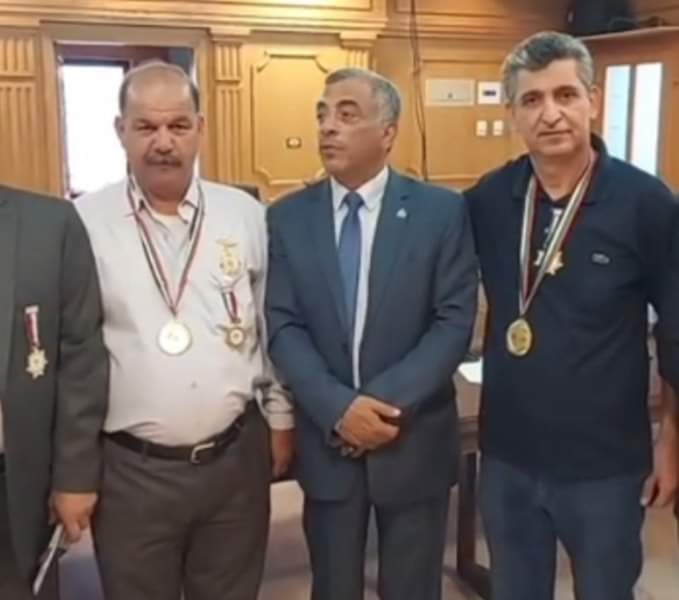 السفير عبدالله العفيشات يقدم التهنئة ليحيى جمعه بمناسبة انتخابه رئيسا للمرصد الوطني الأردني لحقوق الإنسان