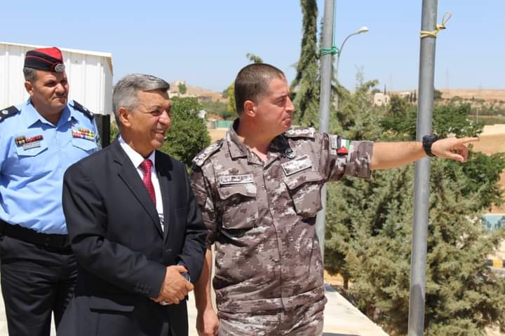 الرواجيح يزور قيادة درك الوسط ماعين ويلتقي مديرها العقيد موسى الوديان