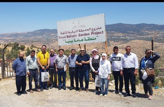 وفدٌ من الوطني للبحوث الزراعية وجامعات وجمعيات يزور الحديقة النباتية الملكية ومحمية دبّين في جرش