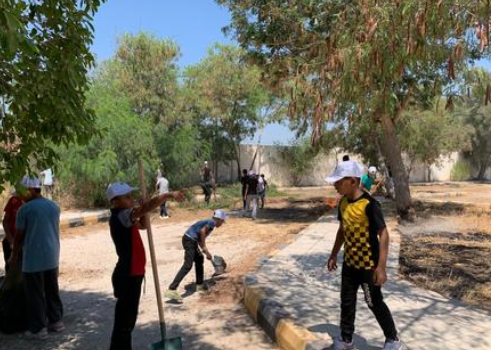 اربد : شباب اربد تنفذ نشاطا تطوعيا في مركز شباب الشيخ حسين