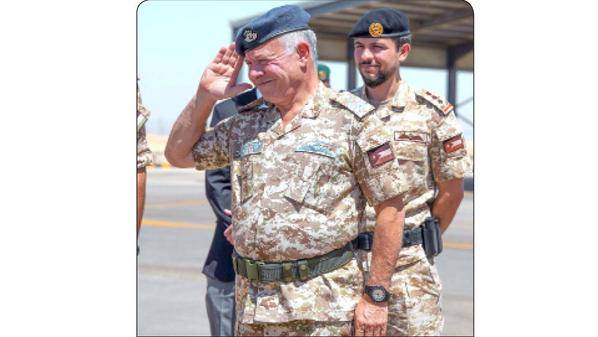 ولي العهد : تشرفت بالخدمة في قاعدة الملك عبدالله الثاني الجوية