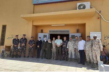 تمرين اخلاء وهمي في مركز طبي مادبا العسكري