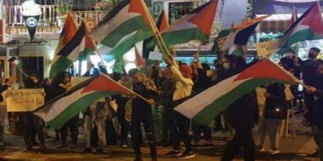 وقفة احتجاجية في حيفا تنديداً بالعدوان الإسرائيلي على غزة