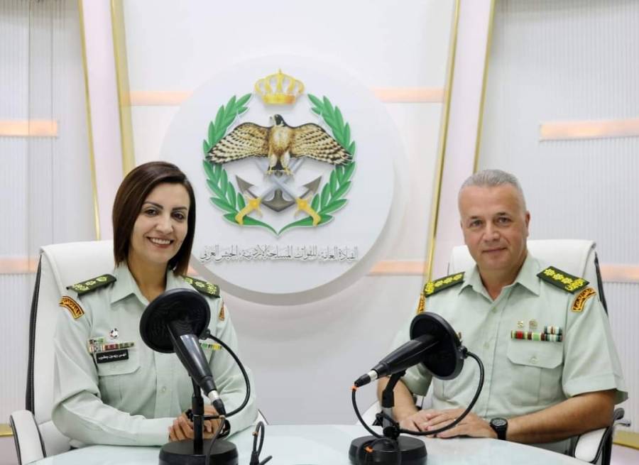 إذاعة الجيش العربي تستضيف النقيب معتصم الحمصي