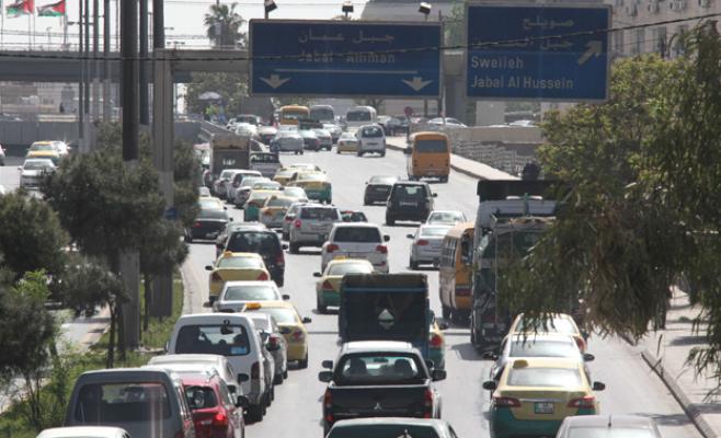 ازدحام مروري اثر حادث صدم ودهس في العبدلي