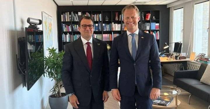 السفير المصرى في كوبنهاجن يلتقي وزير الخارجية الدنماركي
