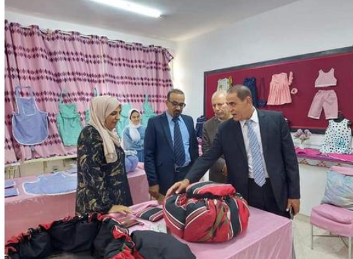 الملكاوي يتفقد المدارس المهنية الشاملة ويفتتح معارض للتدريب الصيفي