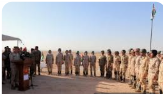 تخريج أول دورة المظليين تضم مجندات في مدرسة الأمير هاشم بن الحسين