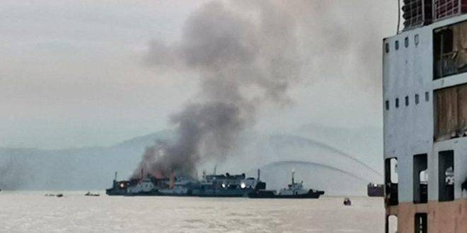 إنقاذ 73 شخصاً بعد اندلاع حريق في عبارة فلبينية