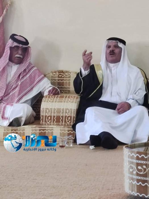 الشيخ زيد الزهير  يقود صلح عشائري في البادية الشمالية...صور 