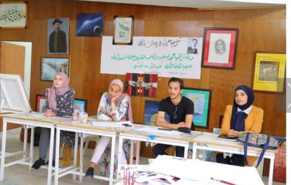 شخصية عرار في رسومات الطلبة ورشة في مؤتة