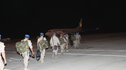 وحدة الإسناد الأرضي مالي5 تغادر إلى أرض المهمة