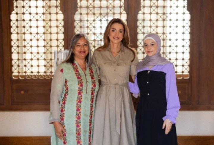 الملكة رانيا تلتقي أول سفيرة لليونيسف