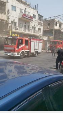 حريق في شارع الأمير محمد