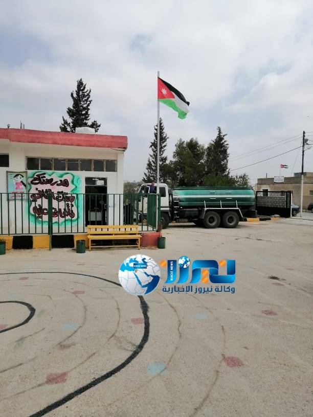 بعد زيارة ملتقى صناع الخير ..مياه اربد تزود مدرسة حور الثانوية للبنات ب صهريج مياه