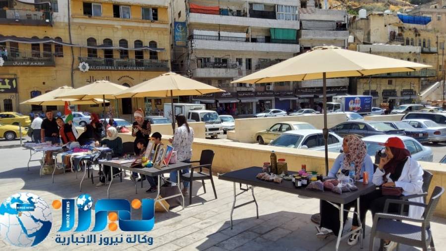 بلدية السلط الكبرى تفتتح سوق للمنتجات اليدوية...صور 