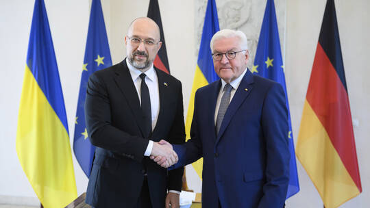 رئيس الحكومة الأوكرانية في ألمانيا