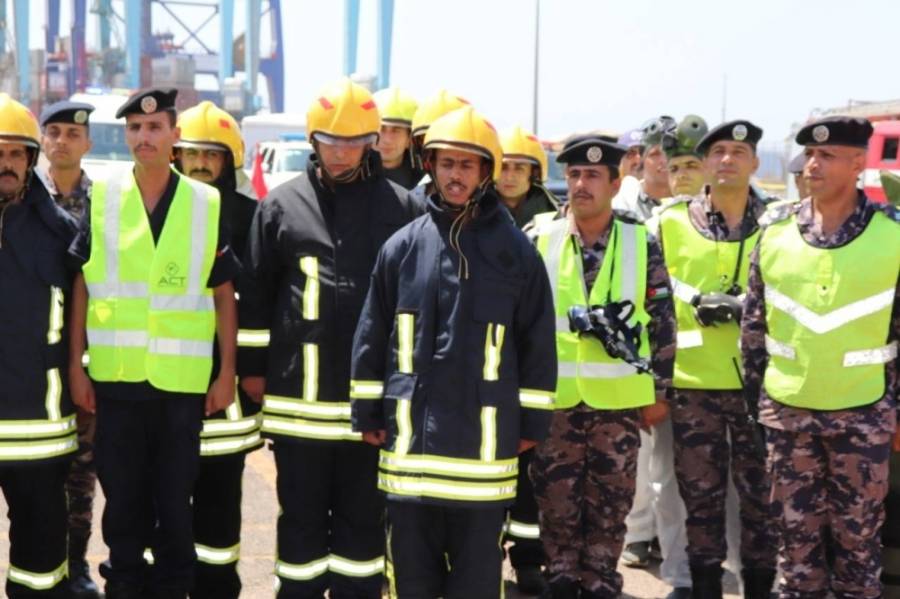 مديرية الامن العام في العقبة تنفذ تمريناً أمنياً مشتركاً