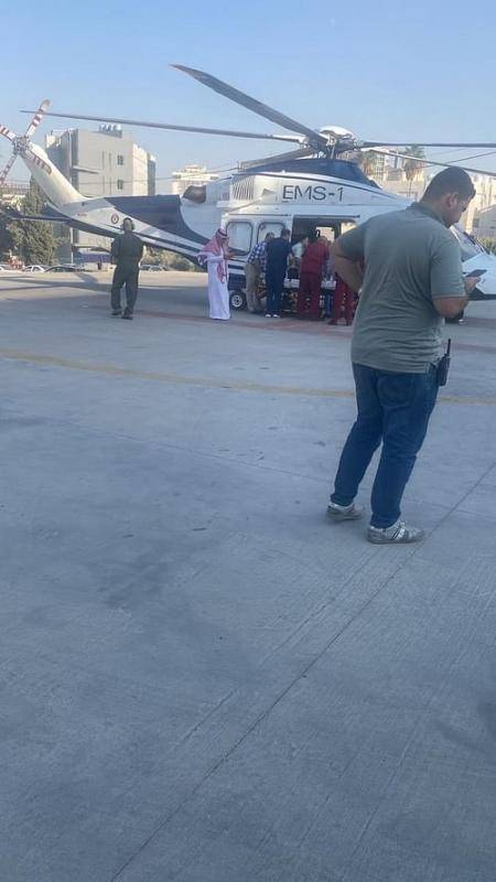 إخلاء مواطن سعودي أُصيب في حادث سير بمعان