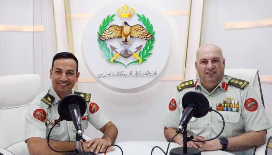 إذاعة الجيش العربي تستضيف العقيد الركن مناف الغرايبة