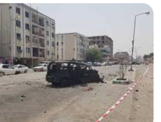 اليمن .. فيديو لاستهداف قائد عسكري في محافظة أبين