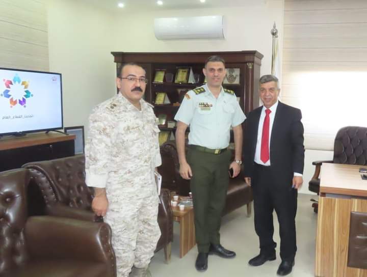 الرواجيح يستقبل رئيس المركز الطبي العسكري مادبا المقدم الطبيب اياد العضايلة.