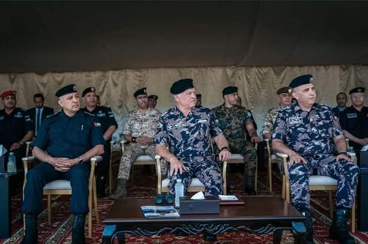 الملك يتابع تمرينا تعبويا نفذته مديرية الأمن العام في عجلون_صورة