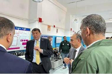 استيتية يقوم بجولة ميدانية في معهد تدريب ماركا