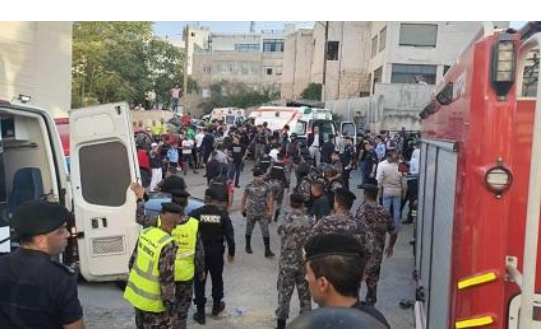 إخلاء إصابة سادسة من تحت أنقاض عمارة اللويبدة