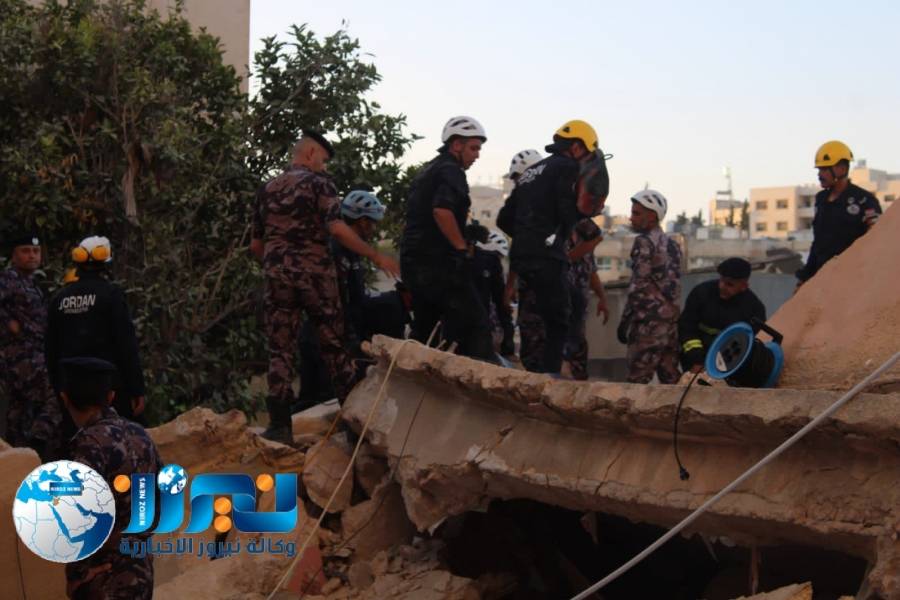 الأمن العام : إخلاء الإصابة السابعة من تحت الأنقاض ... صور 