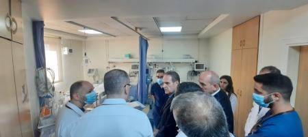 وزير الصحة يعود مصابي حادثة اللويبدة