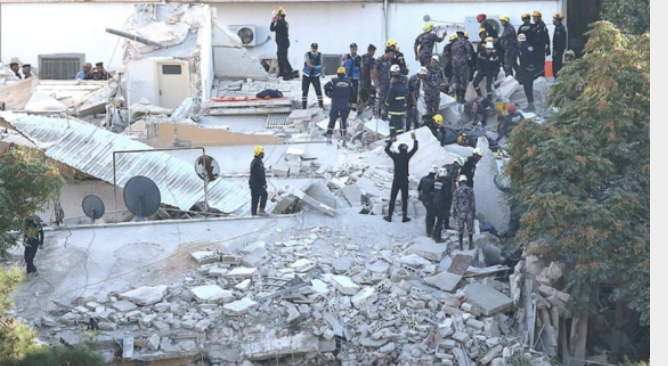 الأمن العام: 6 وفيات و8 إصابات بانهيار عمارة اللويبدة