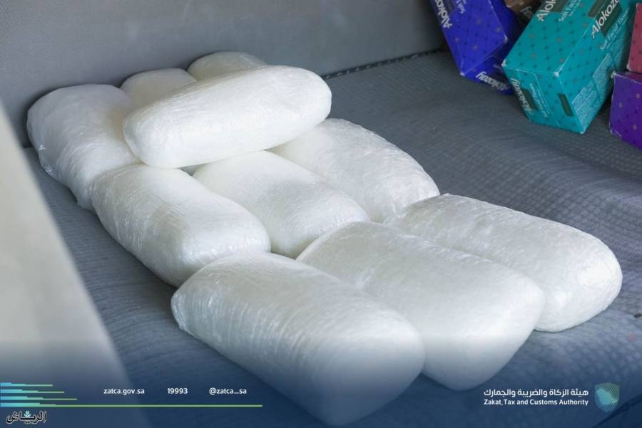 الجمارك السعودية  تحبط 5 محاولات لتهريب أكثر من 168 كيلو جرامًا من مادة الشبو المخدرة