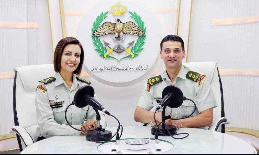 إذاعة الجيش العربي تستضيف المقدم الطبيب ابراهيم الصوالحة