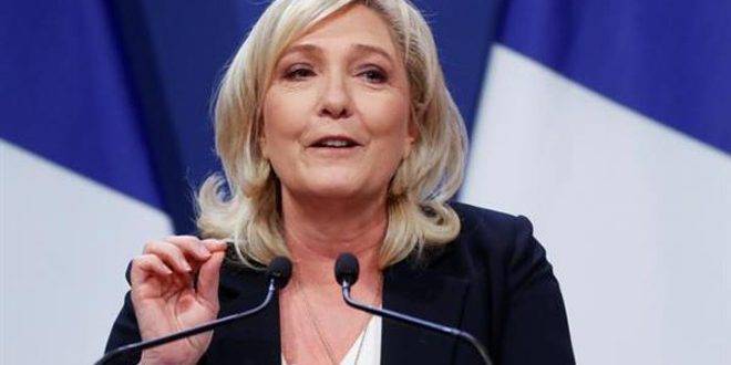 لوبان تنتقد مشاركة فرنسا في العقوبات الأوروبية ضد روسيا