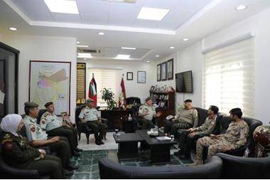 وفد عسكري طبي كويتي يزور مديرية الخدمات الطبية