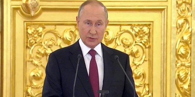 بوتين: العالم يتجه نحو هيكل جديد للعلاقات الدولية