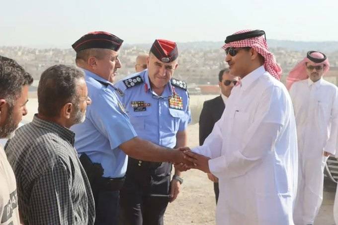 الشيخ سعود آل ثاني يعزي بوفاة الملازم أول نجود جبر المرابعة